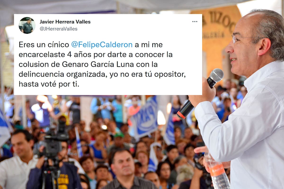 Ex policía federal acusa a Felipe Calderón de haberlo encarcelado cuatro años por señalar caso de García Luna