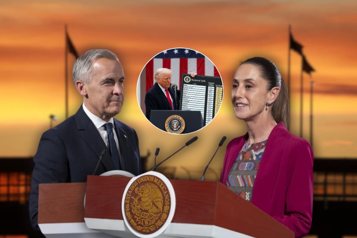 Claudia Sheinbaum y Mark Carney sostienen llamada para hablar del T-MEC mientras Canadá avanza con EEUU en una posible reducción de aranceles a autos, acero y aluminio