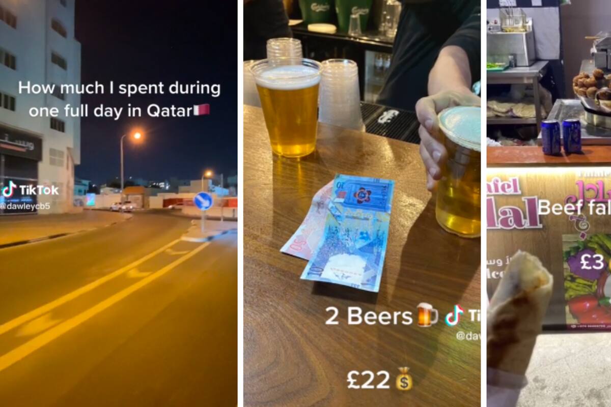 TikTok: Un joven asombra a sus seguidores al mostrar cuánto dinero se gasta al día en Qatar