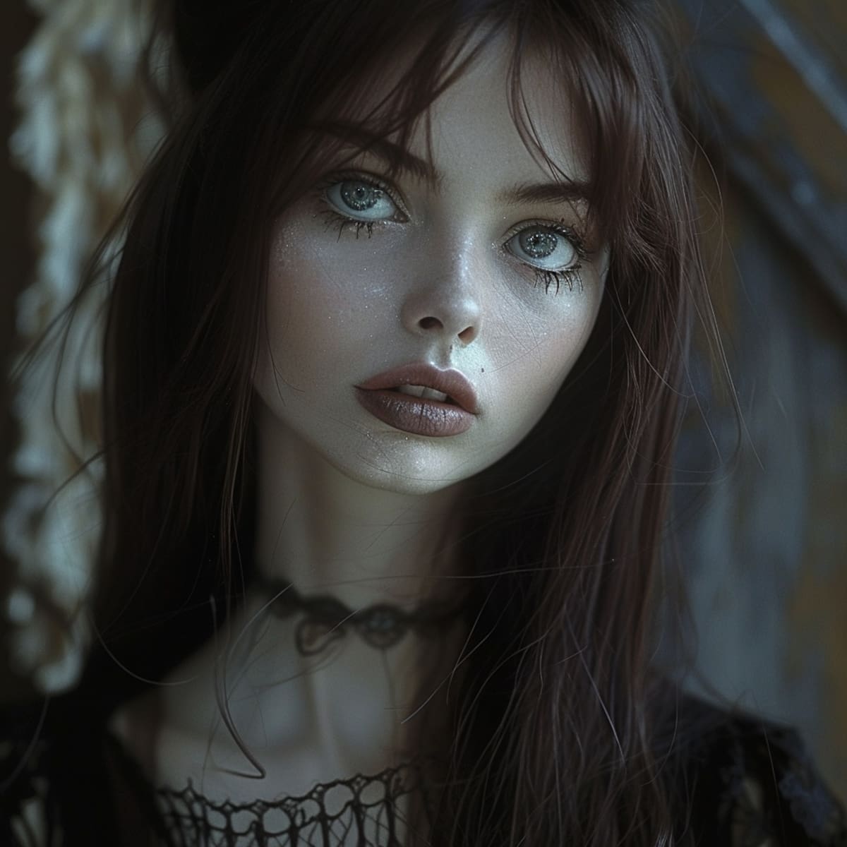 ¿Te imaginas cómo se veía Sally cuando estaba viva? La IA de Midjourney lo hizo posible, recreando su rostro y su vestido a partir del texto del libro de El extraño mundo de Jack.