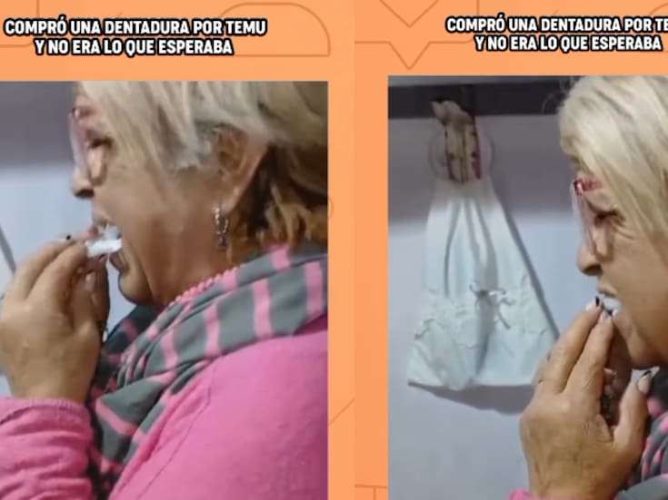 “Parece la máscara.”: Abuela pide dentadura en Temu y provoca las risas de toda la familia