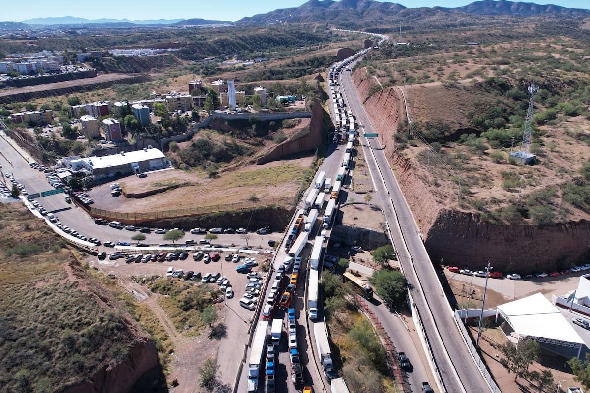 Nogales concentra 89.55% de los cruces de camiones de carga de Sonora hacia Estados Unidos y se afianza como principal ruta comercial