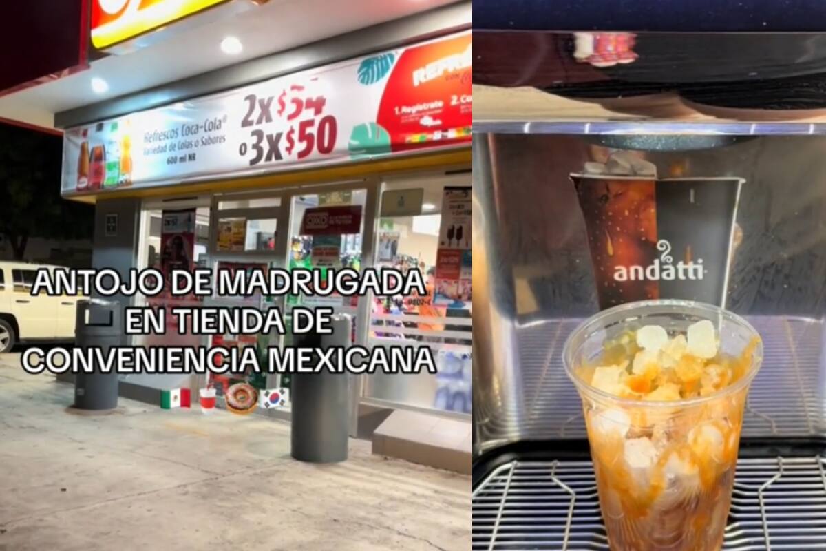 Joven recrea el trend de comprar en tiendas de conveniencia coreanas, pero ahora en México y en la madrugada