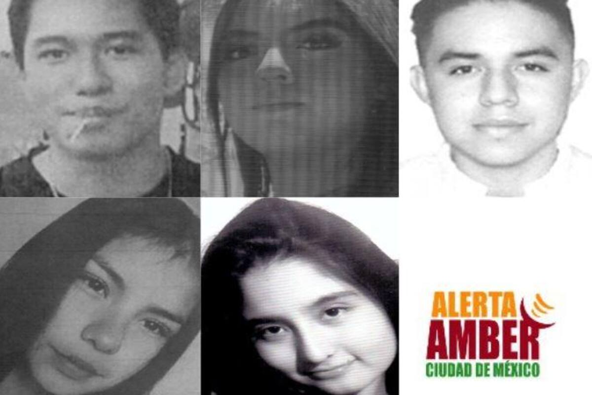 Alerta Amber CDMX: Buscan a cinco menores desaparecidos