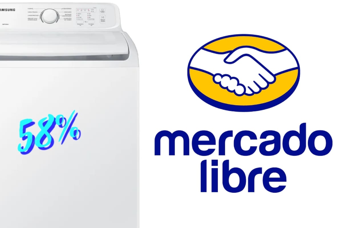 Lavadora Samsung baja de 20 mil 749 pesos a 8 mil 699 pesos en oferta relámpago de Mercado Libre