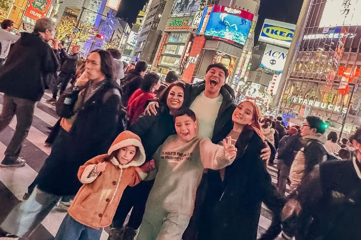 Eduin Caz disfruta vacaciones familiares en Japón