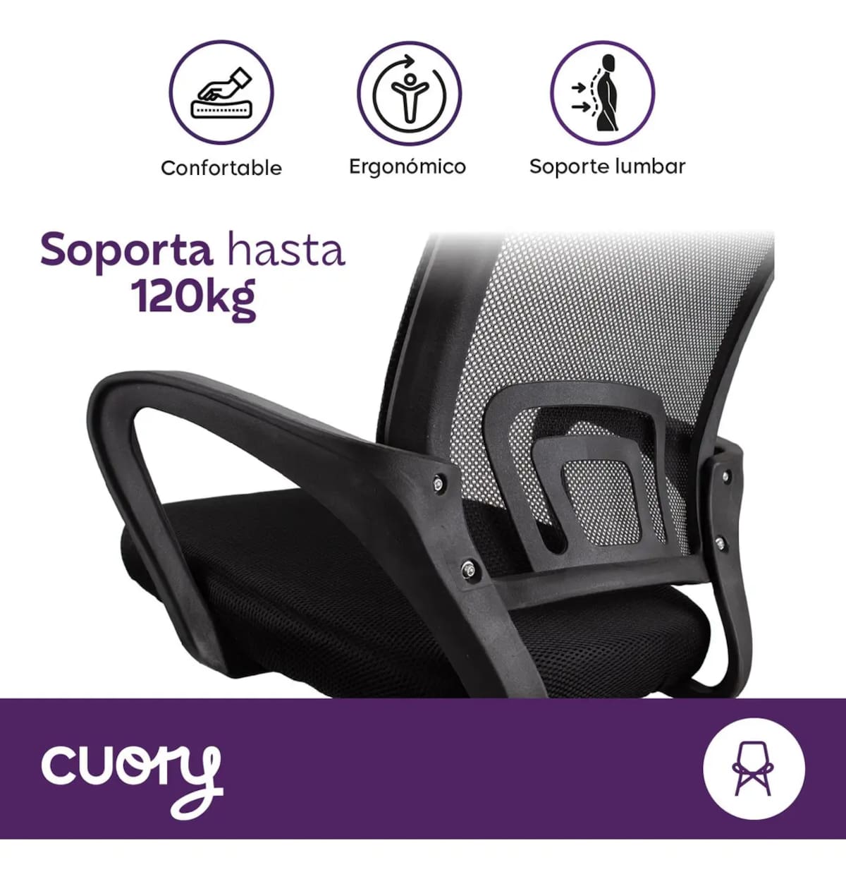 Silla de oficina ergonómica Cuory | Mercado Libre