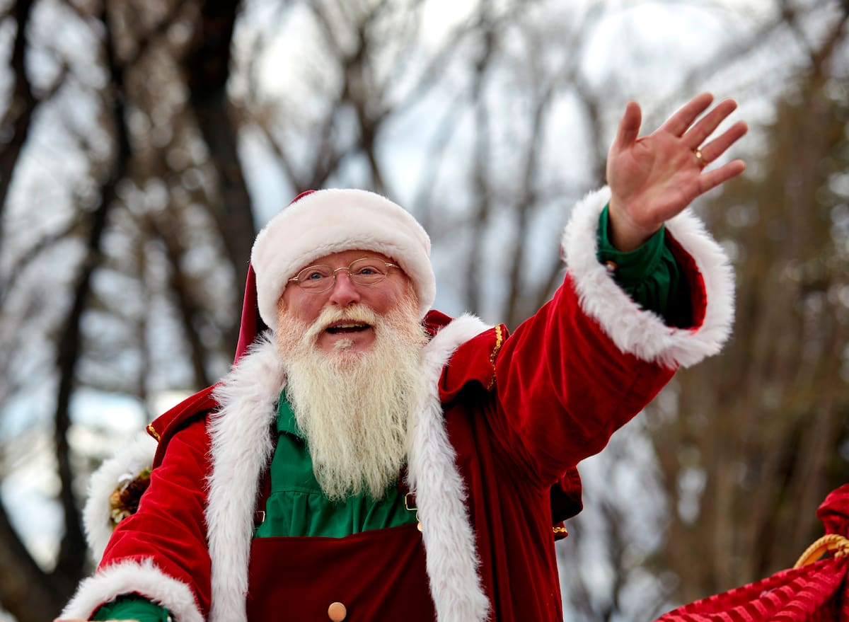 Santa Claus waving