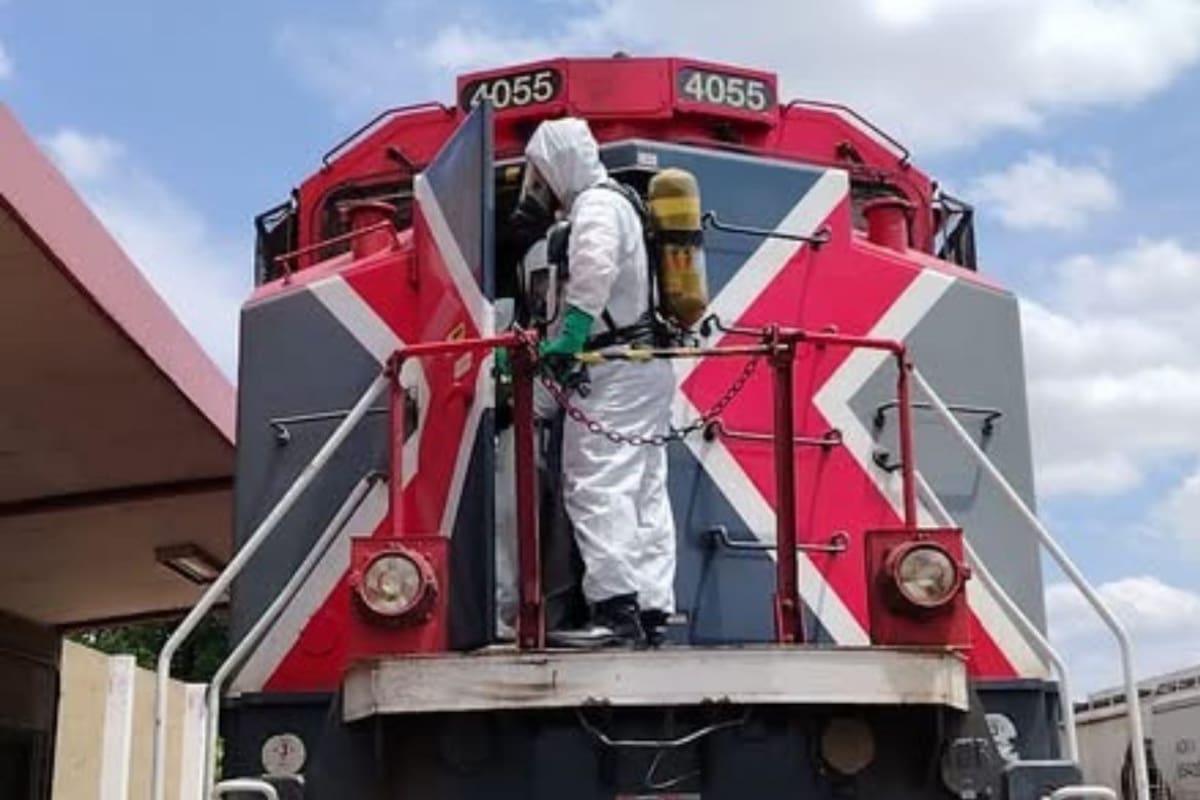 Descartan riesgo por gases tras reporte en tren de carga en Cajeme