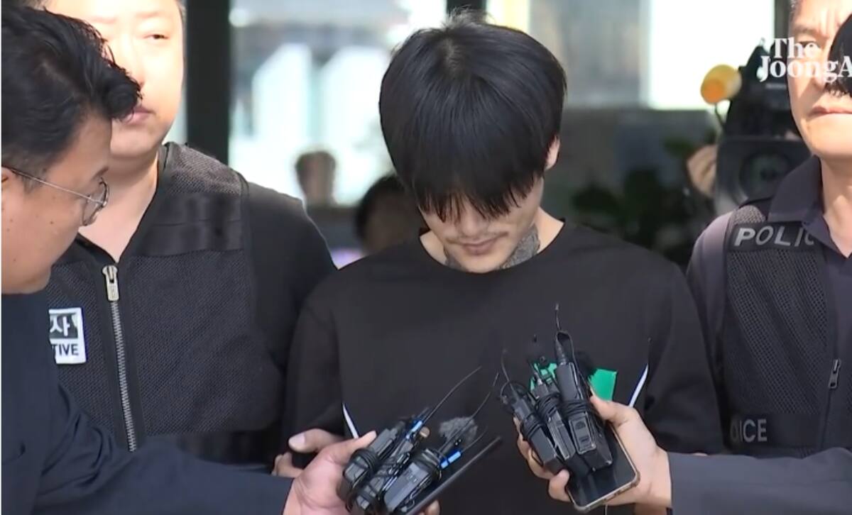 Detención de Park Dae-sung. / @joongangilbo_official vía Tiktok