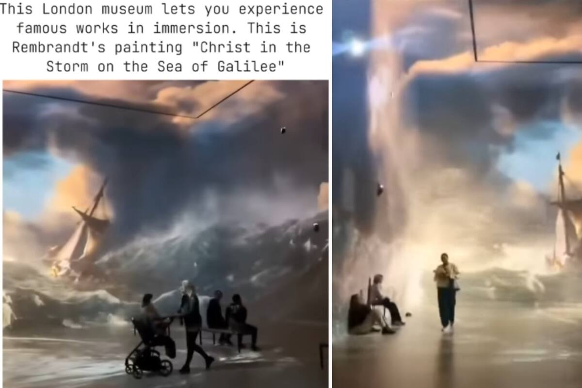 Museo en Londres ofrece experiencia inmersiva para vivir la pintura La tormenta en el mar de Galilea