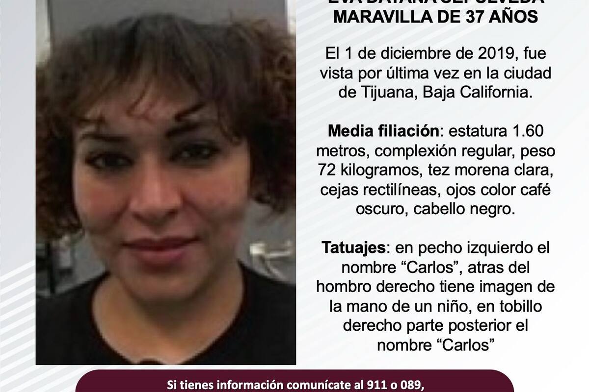 Se busca a Eva Dayana Sepúlveda Maravilla de 37 años de edad