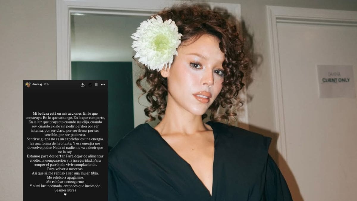 Danna Paola critica la presión por cumplir estándares de belleza y advierte cómo estas exigencias afectan la estabilidad emocional y la autoimagen en entornos digitales