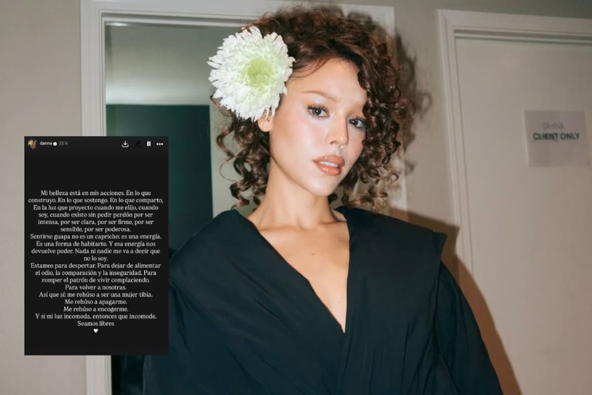 Danna Paola critica la presión por cumplir estándares de belleza y advierte cómo estas exigencias afectan la estabilidad emocional y la autoimagen en entornos digitales