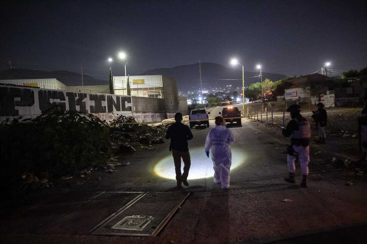 La víctima no ha podido ser identificada debido al daño ocasionado por el fuego. Foto: Border Zoom