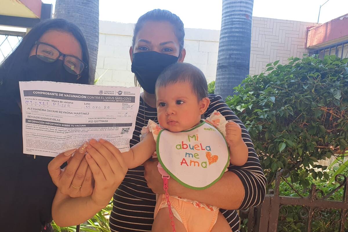 Sonora: Para Berenice la vacuna contra el Covid para su hija, es el mejor regalo del 10 de mayo