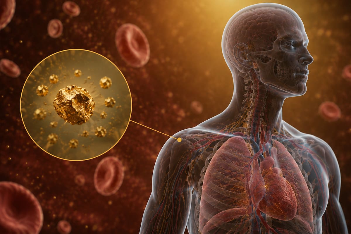 ¿Sabías que el cuerpo humano contiene oro, aproximadamente 0,2 miligramos?
