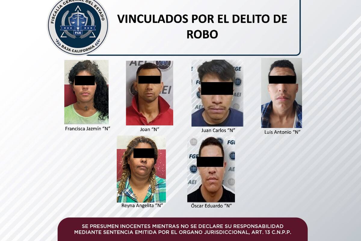 Seis van a proceso por robos y asaltos a autoservicios