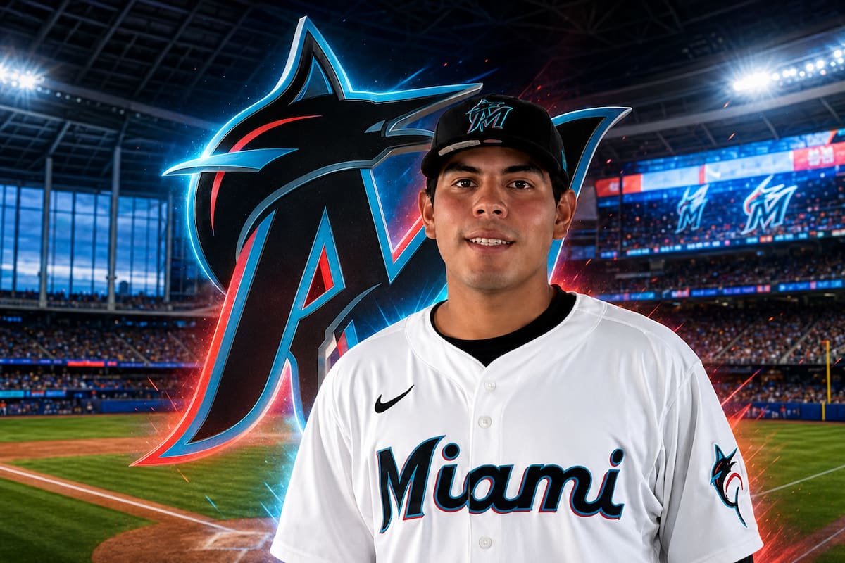 El pitcher guaymense, Paul Sebastián Mendoza, firmó con los Marlins de Miami