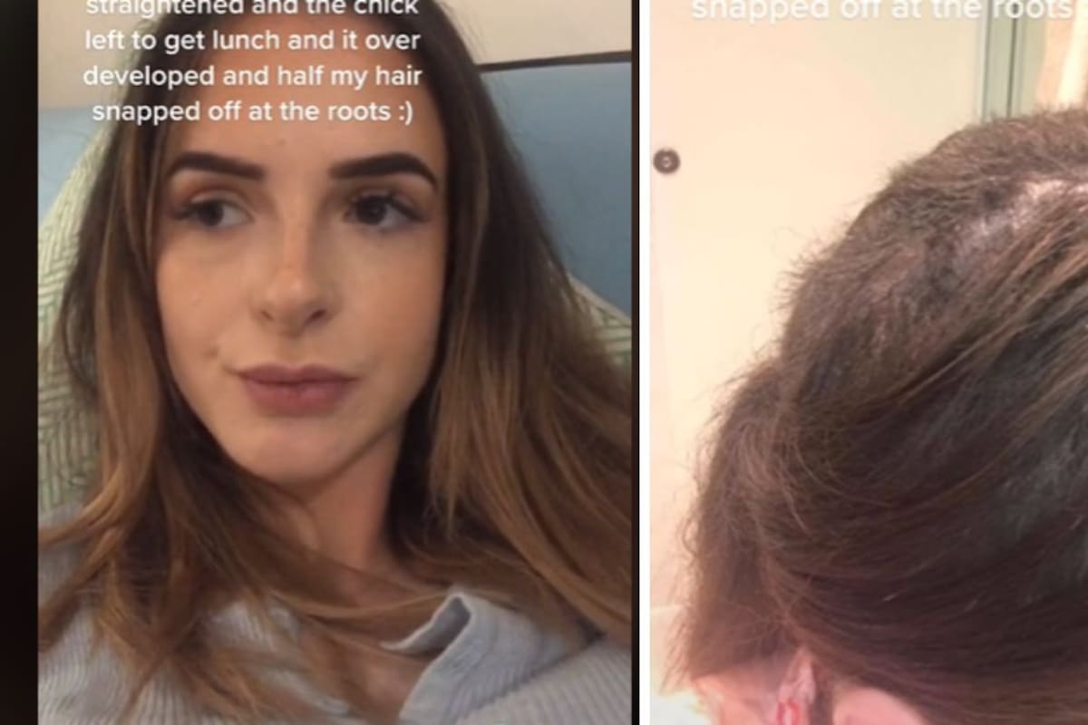 VIRAL: Mujer quiso cambiar de look y perdió la mitad de su cabello por un error
