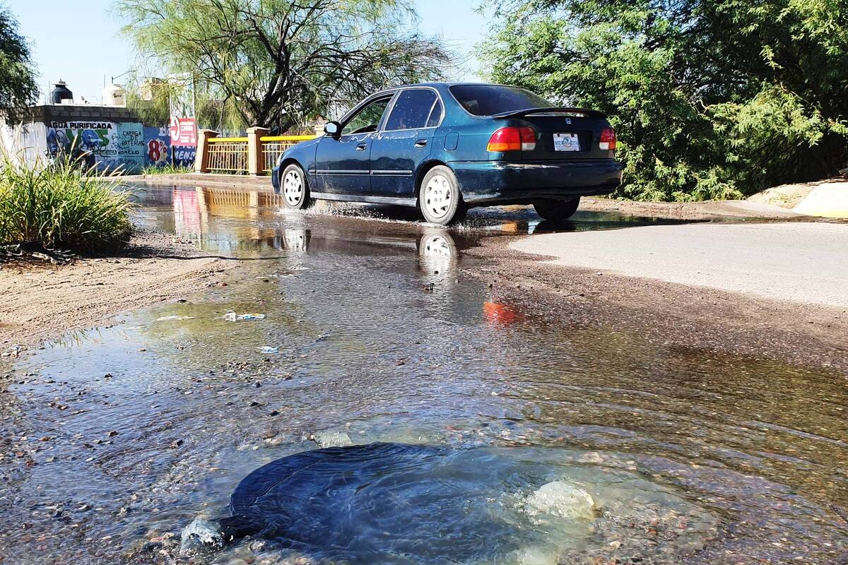 Se registra fuga de aguas negras en la colonia Villa Verde