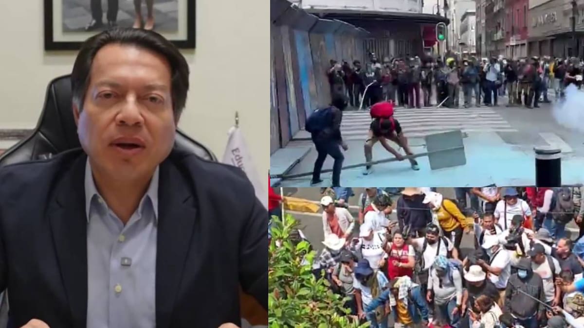 CNTE desiste de entrar al Zócalo tras choque con policías que dejó al menos dos profesores heridos, presuntamente con balas de goma; Mario Delgado insistió en mesa de diálogo