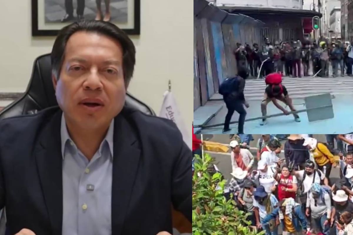 CNTE desiste de entrar al Zócalo tras choque con policías que dejó al menos dos profesores heridos, presuntamente con balas de goma; Mario Delgado insistió en mesa de diálogo