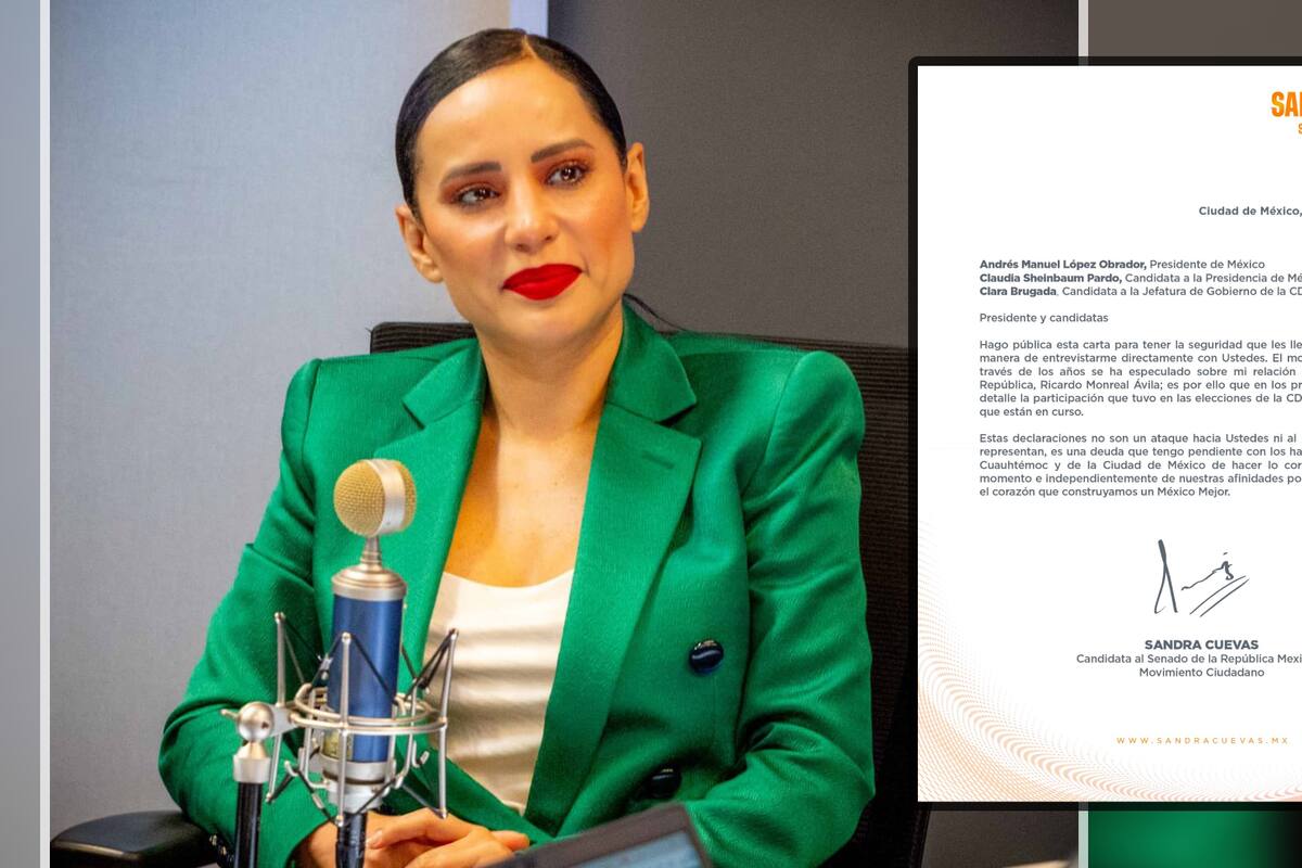 Sandra Cuevas manda carta a AMLO para avisarle que revelará injerencia de Monreal en elecciones de 2021 y 2024
