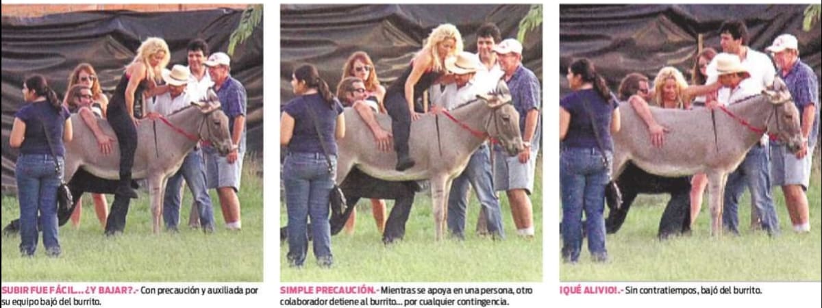 En 2011, Shakira estaba paseando en burro en la capital sonorense.
