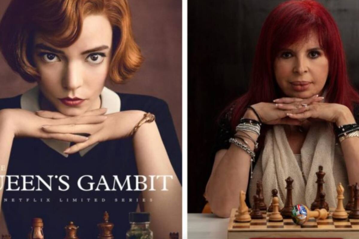 Destrozan a Layda Sansores por plagiar póster de “Gambito de Dama”