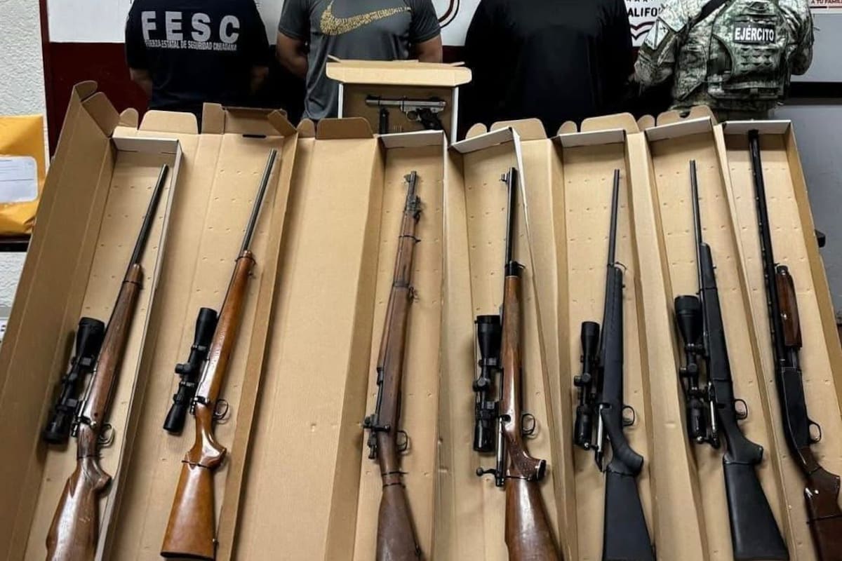 SSC en Baja California decomisa más de 340 armas en nueve meses