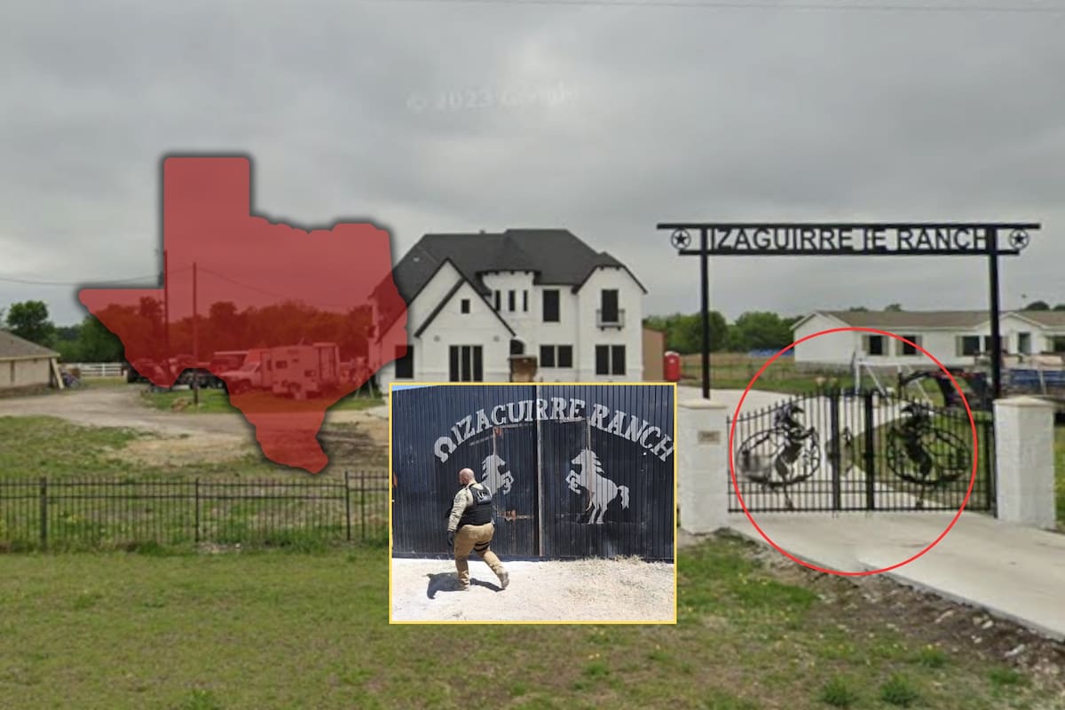 ¿Otro Rancho Izaguirre en Estados Unidos? Difunden imágenes y coordenadas de un recinto con el mismo nombre y logotipo que el de Teuchitlán, pero en Texas