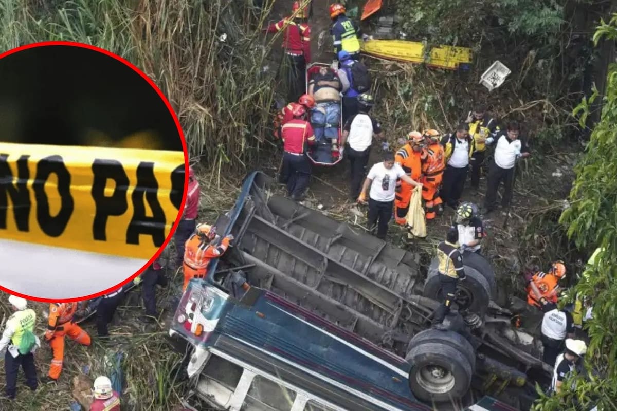 Accidente de bus en Guatemala deja 40 muertos y 15 con heridas graves