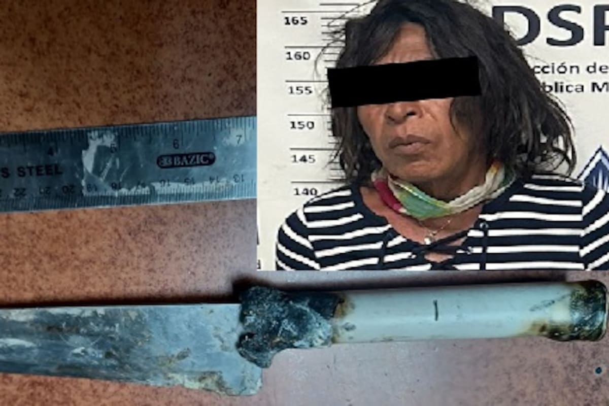 Hombre detenido por portar un cuchillo en la Primera Sección
