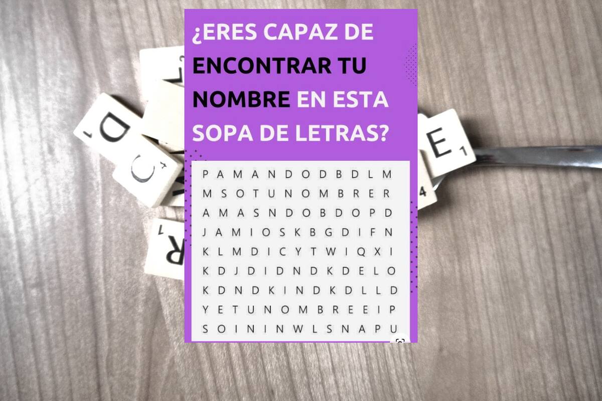 Desafío Visual - Encuentra tu nombre en esta Sopa de Letras