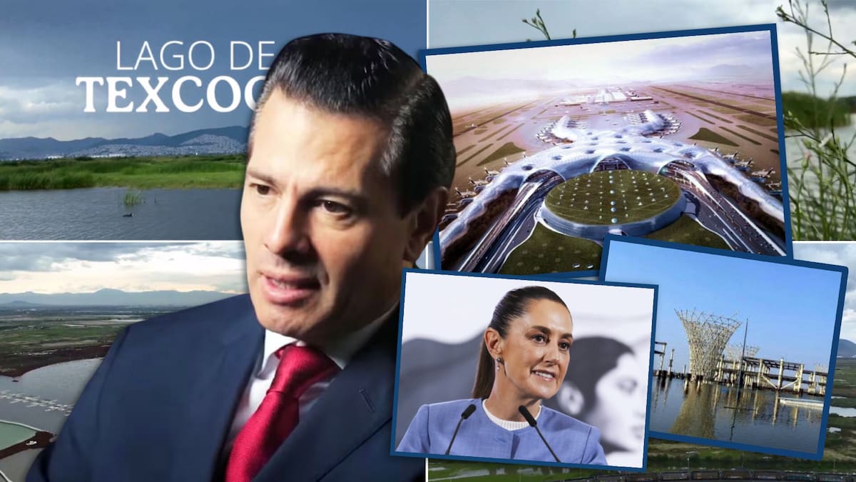 Sheinbaum lanza indirecta a Peña Nieto: “Para los que aún sienten nostalgia” del aeropuerto NAIM en el lago de Texcoco, proyecto cancelado por AMLO y reemplazado por el AIFA