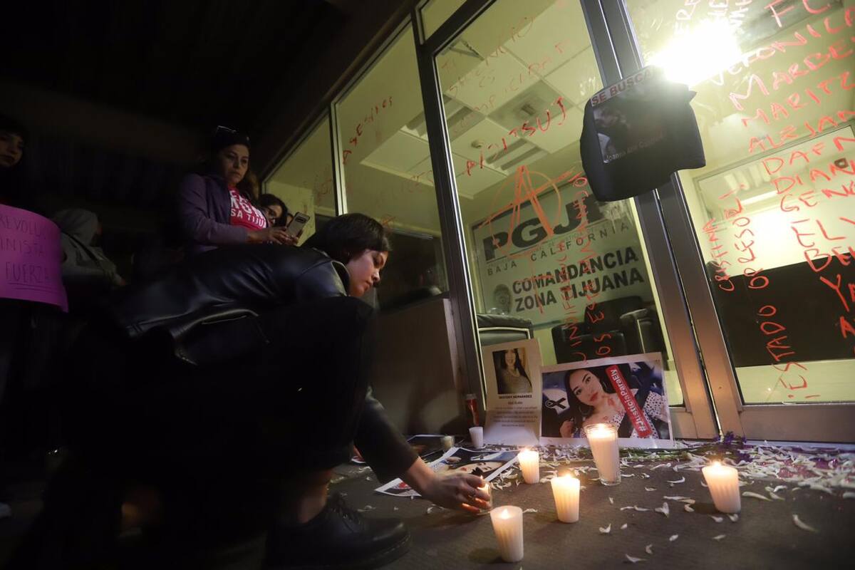 Protestan contra feminicidios en Tijuana