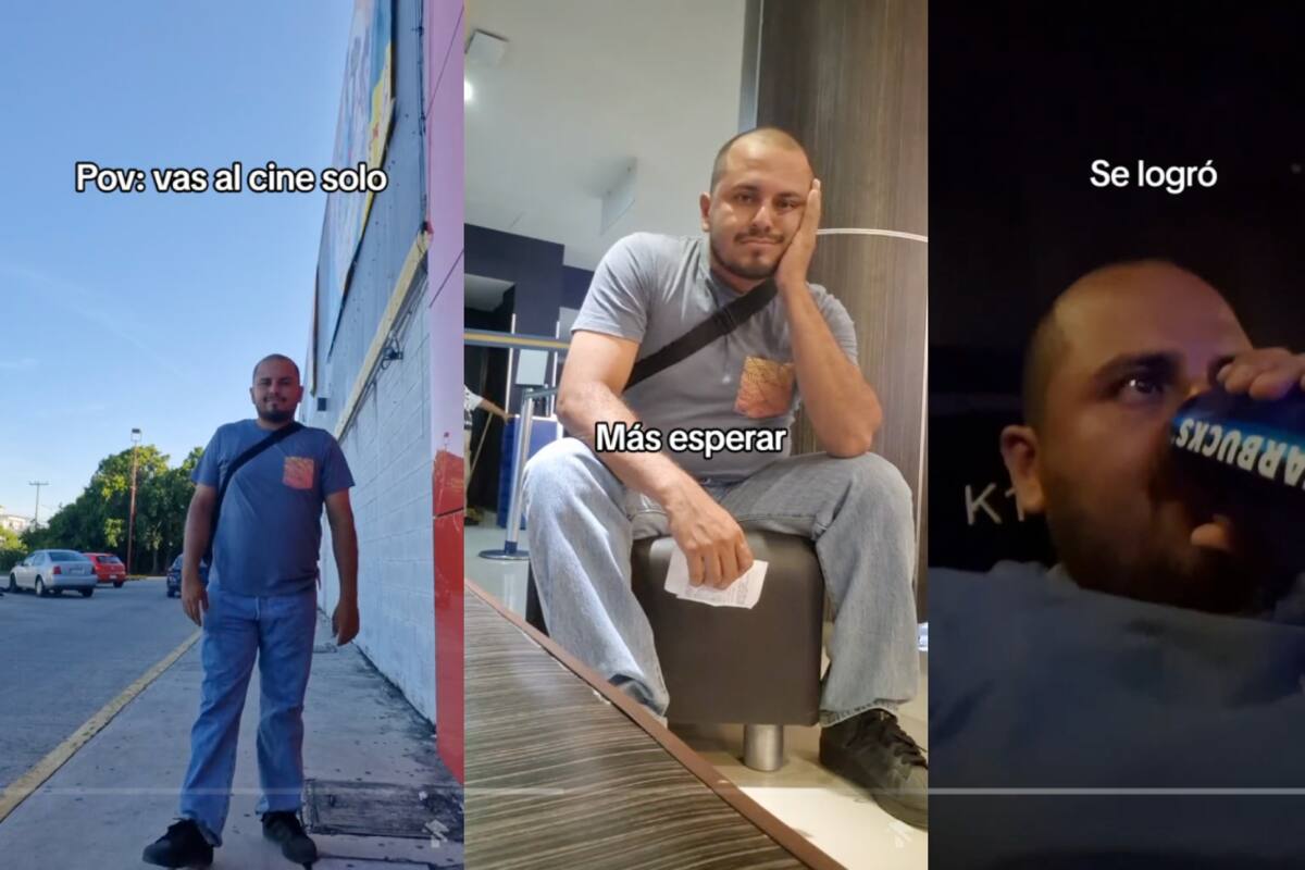 VIDEO: hombre se vuelve viral al demostrar lo divertido que es ir al cine solo