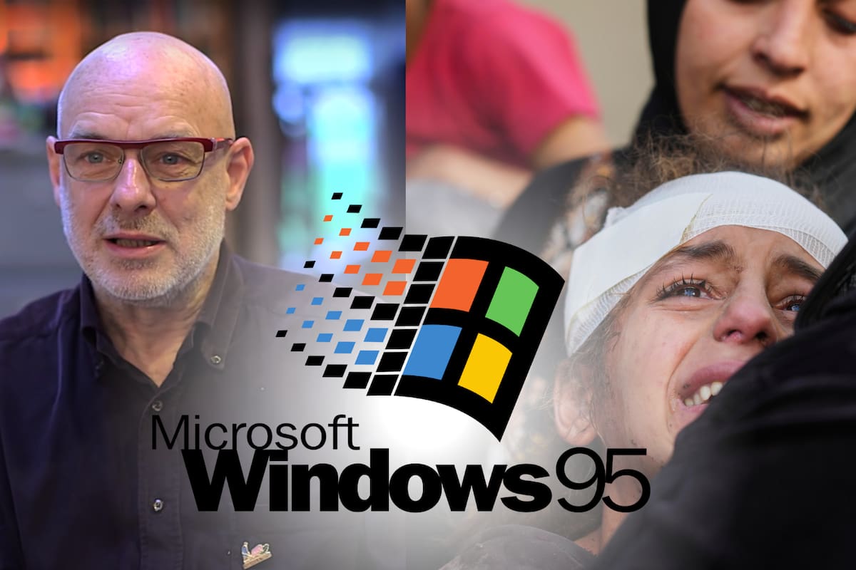 Brian Eno, compositor del sonido de inicio de Windows 95, pide a Microsoft romper vínculos con Israel por su papel en la guerra de Gaza