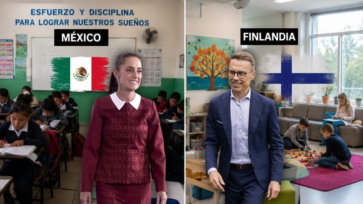 Mientras en México los alumnos entran temprano a clases, tienen mucha tarea y deben esforzarse por sus calificaciones, en Finlandia las clases son breves pues priorizan el juego, descanso y el aprendizaje práctico
