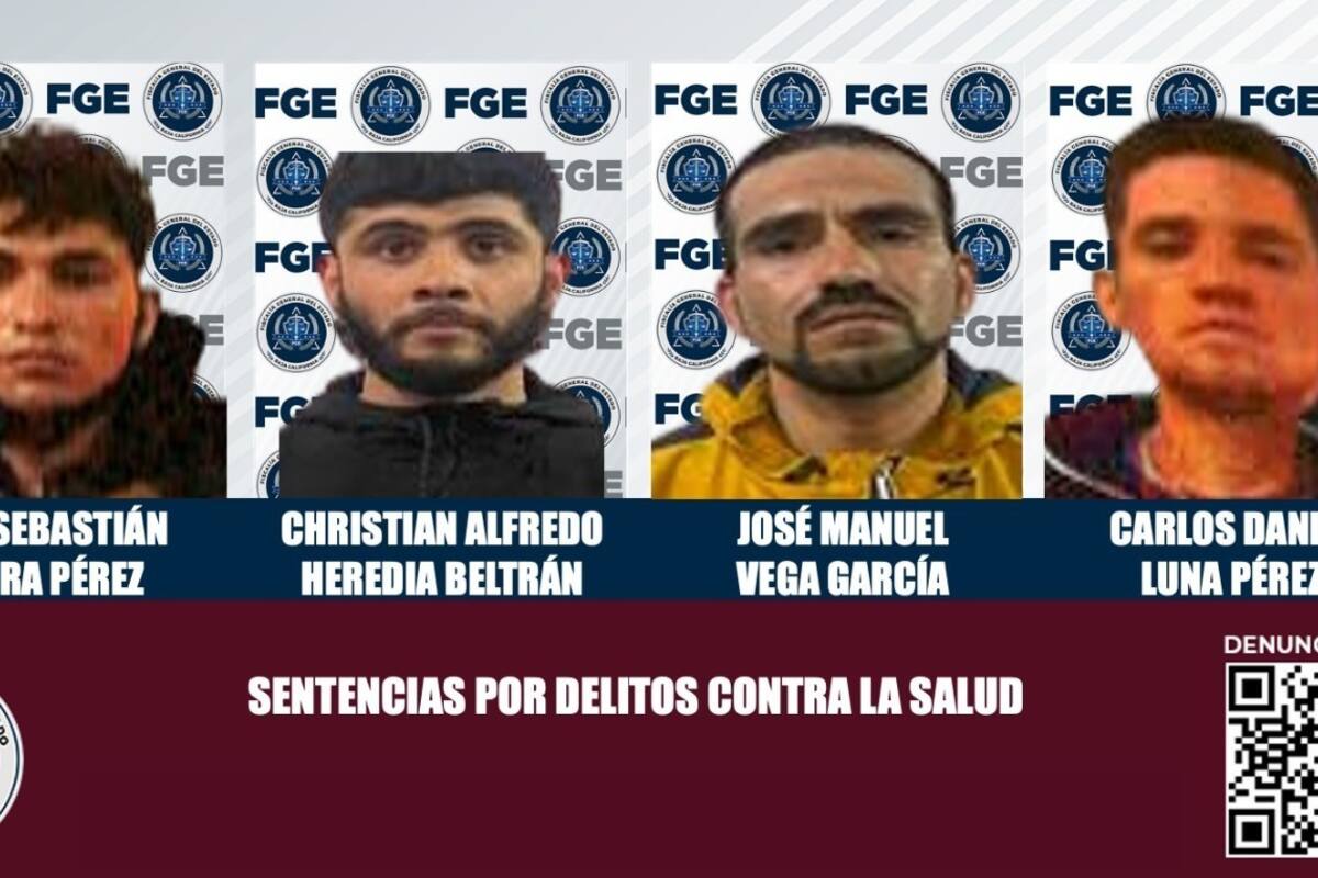 Policiaca Tijuana: Sentencian a cuatro por narcomenudeo