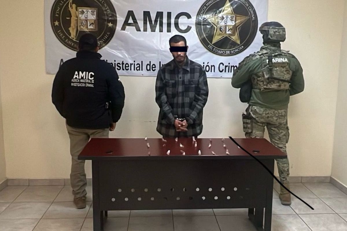 Operativo AMIC-SEMAR captura a estadounidense con droga en SLRC