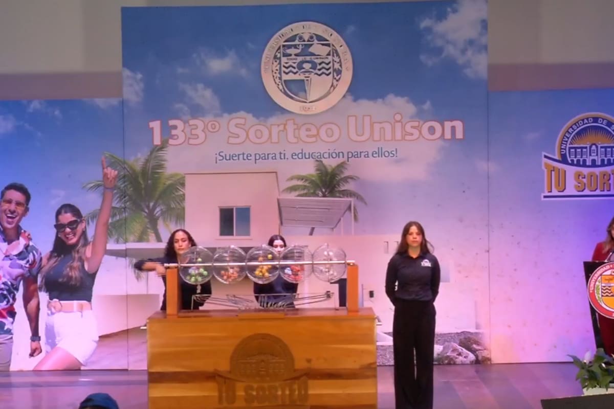 Sorteo Unison 133: Premio mayor se queda en Hermosillo