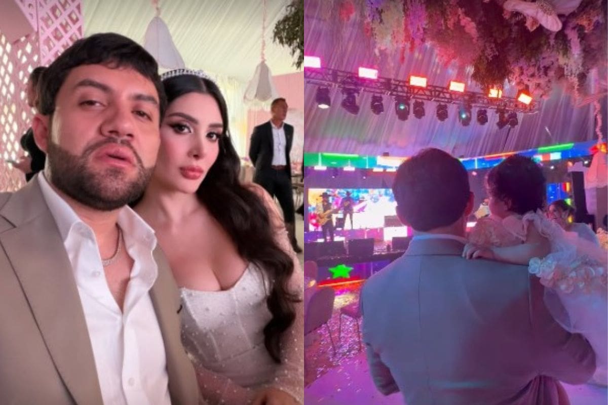 Luis R. Conriquez celebra el bautizo de su hija con Ivette Camacho con una lujosa fiesta y música de Los Tucanes de Tijuana