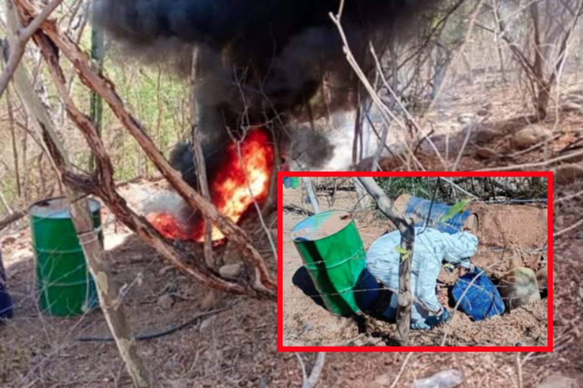 Autoridades aseguran seis áreas con sustancias químicas en Culiacán y Cosalá