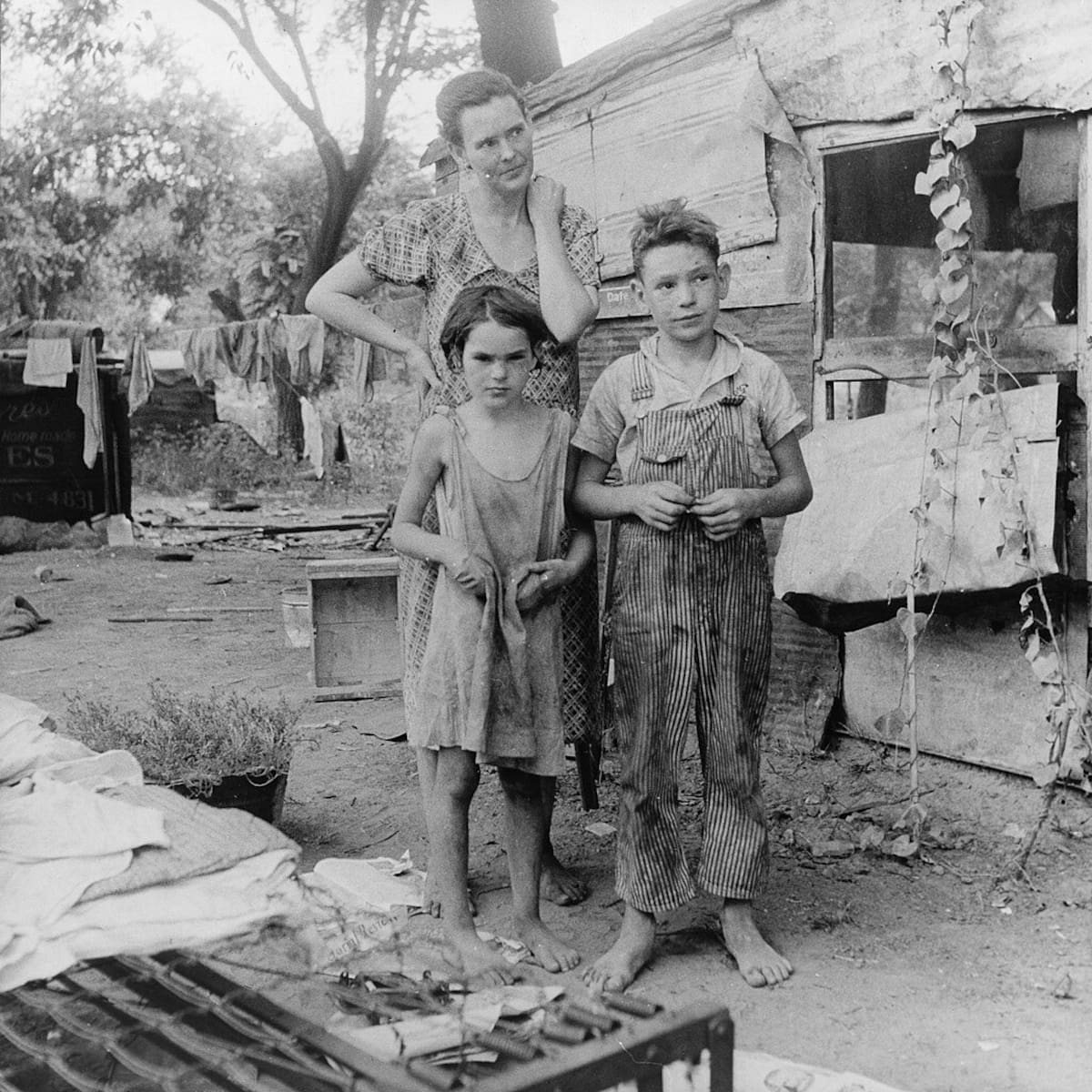 Madre pobre y sus hijos, Oklahoma, 1936. Foto: Dorothea Lange