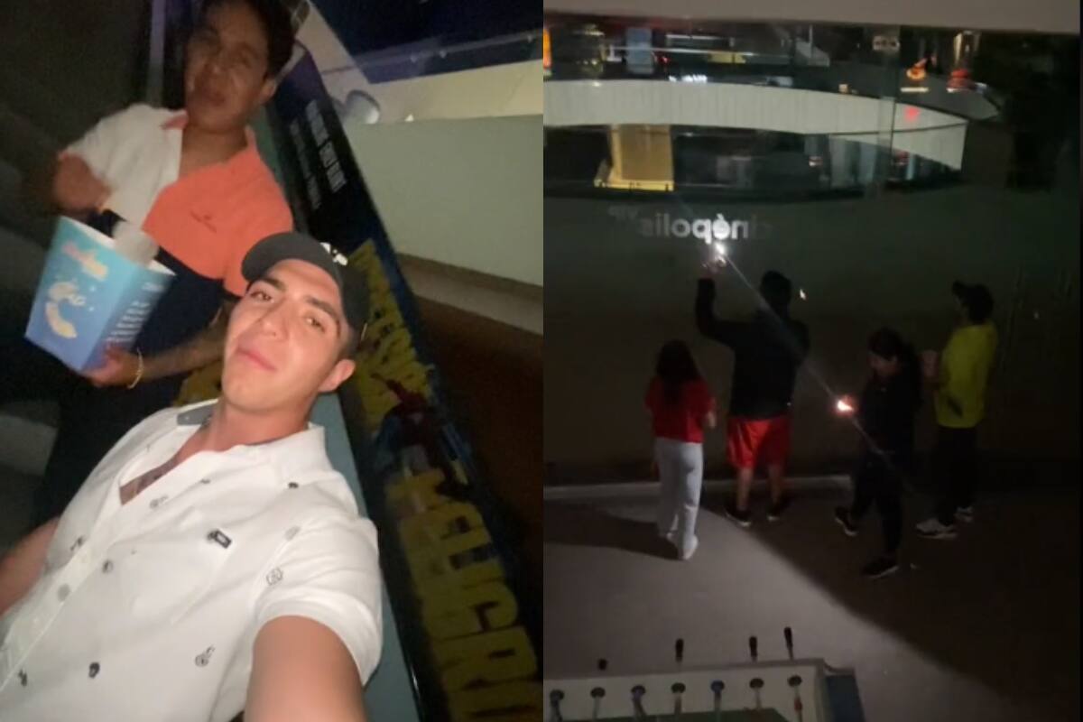 Grupo de personas queda ENCERRADO en el cine tras la última función nocturna | VIRAL
