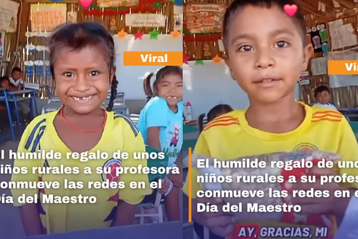 “Todos le llevaron regalos a su maestra por el Día del Maestro” Niños de una escuela rural y de bajos recursos sorprenden en redes por su enorme generosidad