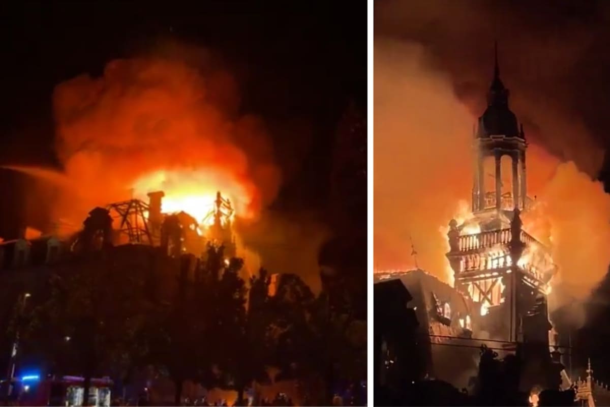 Inaugurado en 1883, el Ayuntamiento de Limoges sobrevivió a más de 140 años de historia antes de que un incendio destruyera su campanario durante las protestas en Francia