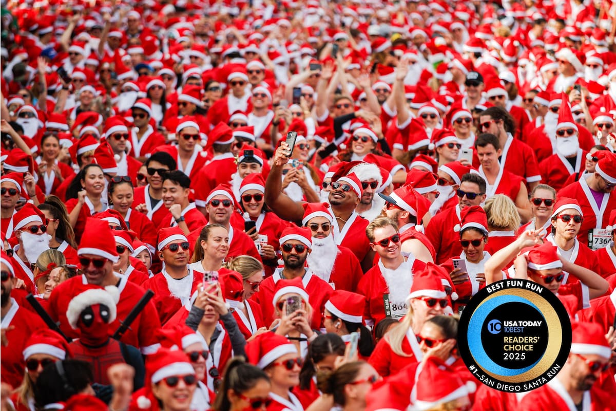 San Diego se viste de rojo: La Santa Run vuelve a Pacific Beach